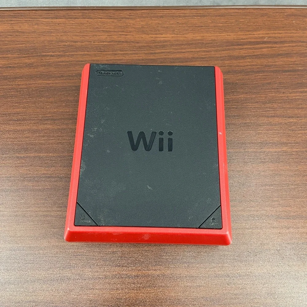 Nintendo Wii Mini RVL-201 USA Video Game Console Only Red/Black Home System